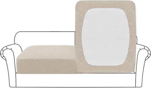 Miniatura 47 de Flamingo P Funda de cojín de asiento individual de alta elasticidad, protector de muebles para sofá, funda de sofá, funda de sofá suave y flexible