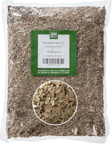 Hoja de eucalipto cortada y tamizada, por Herb Co, Eucalyptus Globulus, Blue Gum, árbol de fiebre australiano, de Marruecos, Kosher, para aceites