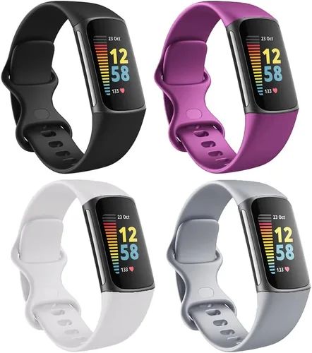 Miniatura 13 de Bandas de repuesto compatibles con Fitbit Charge 5/Fitbit Charge 6 bandas para mujeres y hombres, pulseras deportivas de silicona para mujeres