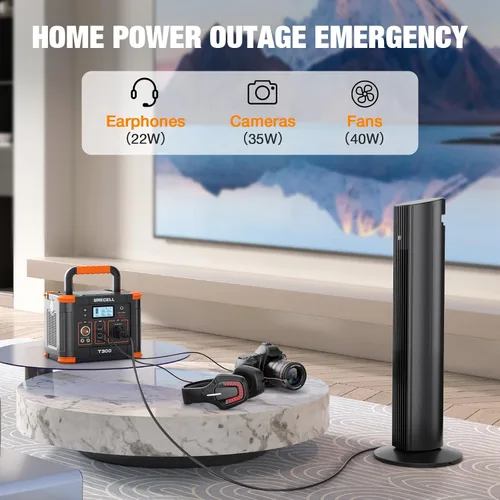 Miniatura 4 de Estación de energía portátil de 500 W (pico de 1000 W), 2 salidas de CA de 120 V y PD USB-C de 60 W, banco de energía portátil de 10 salidas