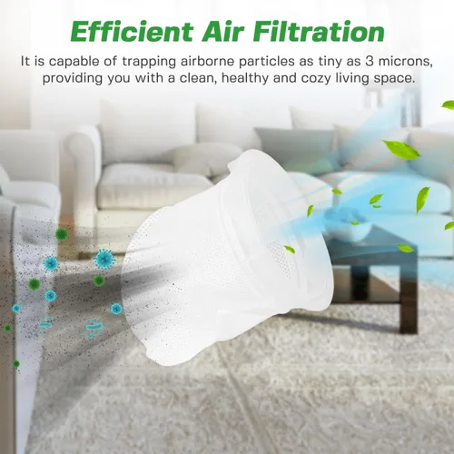 Miniatura 4 de Filtro de repuesto 3204E para aspiradora Bissell Featherweight ligera serie 3105/3106/3045 3106K, 3106P, 3106L, 3106Q, 3106V, 3106A y 3105 piezas