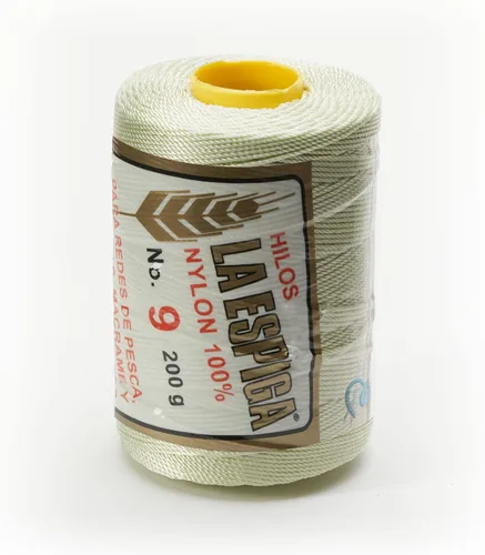 Miniatura 58 de N° 9 - 100% Cordón de Hilo de Nylon Omega para Tejer y Crochet - 01 Blanco