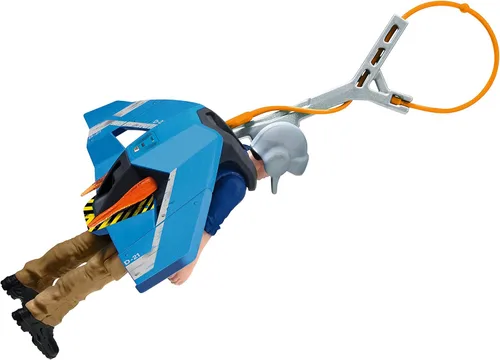 Miniatura 6 de Schleich Dinosaurs - 7 piezas Jetpack Chase Dinosaur Playset con juguete Tupuxuara - Juguetes de dinosaurios voladores para niños y niñas - Niños