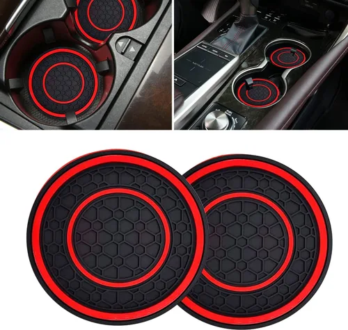 Posavasos para automóvil, paquete de 2 posavasos universales antideslizantes de 2.75 pulgadas de diámetro, adecuado para la mayoría de accesorios
