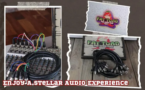 Miniatura 7 de Fat Toad Cable de serpiente XLR de 8 canales de 20 pies (ShieldedPRO X Series) – Cables de cable de conexión de audio con conectores hembra a macho