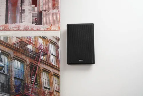 Miniatura 7 de Rockville RockSlim Par de altavoces negros de cine en casa de 5.25 pulgadas y 240 W, 8 ohmios, diseño delgado para montaje en pared, audio claro