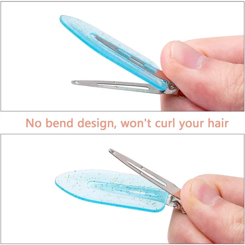 Miniatura 3 de Gingbiss 20 pinzas para el cabello sin doblar, sin arrugas, pinzas para el cabello con caja de almacenamiento para peinado, flequillo, ondas