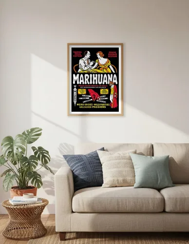 Miniatura 7 de Marihuana - Weed with Roots in Hell - Orgías extrañas - Fiestas salvajes - Pasiones desatadas - Póster de película vintage por Dwain Esper c.1936