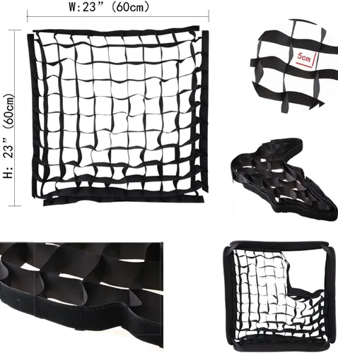Miniatura 3 de Godox Panal Eggcrate Soft Red para 24" 60 x 60 cm Softbox (sólo 60 x 60 cm Grid)