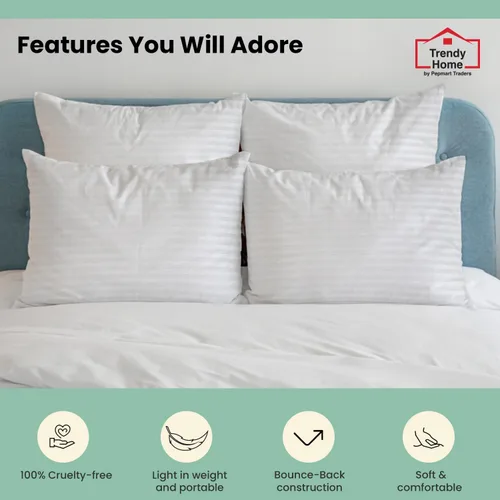 Miniatura 5 de Trendy Home - Cojín de almohada de 12 x 20 pulgadas, hipoalergénico, soporte lumbar, decorativo para el hogar, exterior, sofá (lavado a máquina)