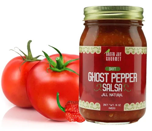 Miniatura 10 de Salsa Gourmet Green Jay Blueberry - Salsa de Frutas con Sabor a Arándano - Salsa Picante de Calor Medio - Salsa Gourmet para Sumergir sin