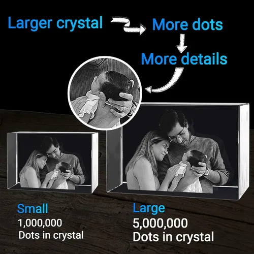 Miniatura 4 de Foto de cristal 3D, regalos personalizados para mujeres, regalos de cumpleaños personalizados para hombres, mamá, ella, él, marido, regalos Paisaje