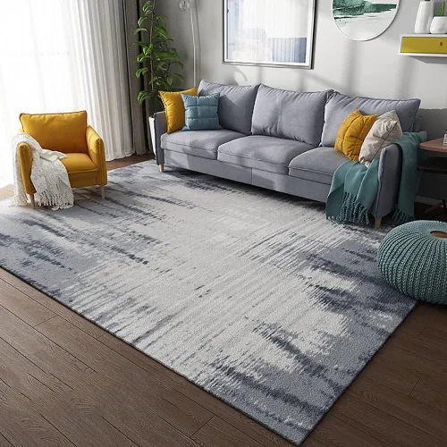 Miniatura 10 de Alfombra abstracta moderna para sala de estar, lavable a máquina, para dormitorio, 2.6 x 3.9 pies