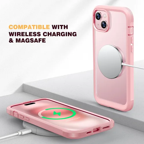 Miniatura 377 de Diaclara Funda diseñada para iPhone 16, mejorada [protección completa de la cámara], carcasa resistente de cuerpo completo con protector de pantalla