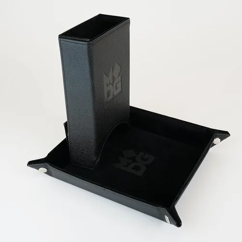 Miniatura 5 de FanRoll - Torre de dados plegable: negro, juego de rol, accesorios para Dungeons and Dragons