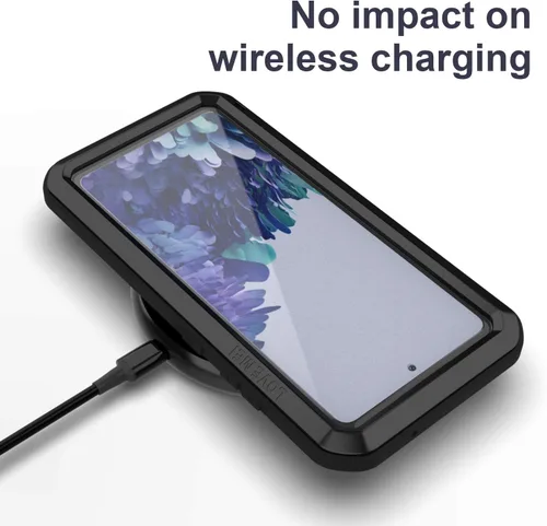 Miniatura 5 de LOVE MEI Funda militar resistente para Samsung Galaxy S20 FE 5G, con protector de pantalla de vidrio templado, a prueba de golpes, a prueba