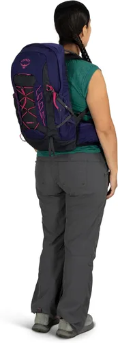 Miniatura 12 de Osprey Tempest - Mochila ligera de senderismo para mujer, 11 L, mochila pequeña para viajes y campamentos, ancla azul/Atlas