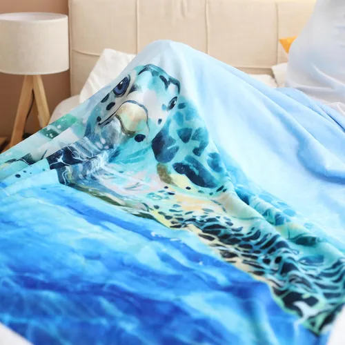 Miniatura 7 de Sviuse Manta de Tortuga Marina Costera Manta Náutica y de Playa Mantas Decorativas de Tortugas para Niños y Adultos Regalos de Tortuga
