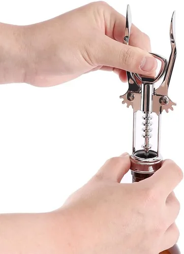 Miniatura 8 de Sacacorchos de acero inoxidable, sacacorchos portátil, sacacorchos y tapa de cerveza, removedor de abrebotellas para cocina, restaurante, bares