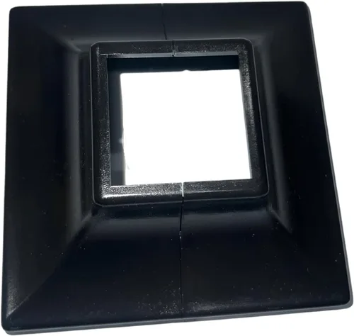 Miniatura 5 de JM Steel - Falda de plástico entrelazada para postes de 1.5 x 1.5 pulgadas para poste y 4.5 x 4.5 pulgadas para base. (1 paquete)