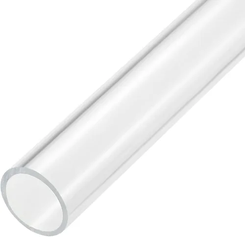 Miniatura 9 de MECCANIXITY Tubo acrílico transparente rígido redondo tubo 44mm (1.7") ID 50mm (2") OD 14" para lámparas y linternas, sistema de refrigeración por