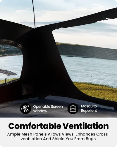 Miniatura 4 de OutdoorMaster Tiendas de campaña para 4/6 personas con tecnología de refugio opaco, fácil instalación en 60 segundos, tienda desplegable resistente