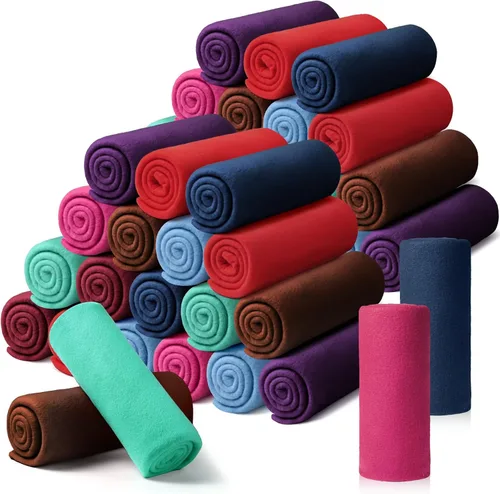 Miniatura 21 de Kinlop Manta de forro polar a granel de 60 x 50 pulgadas, suave, ligera y acogedora, manta cálida de felpa para mascotas, para cama, sofá, hogar