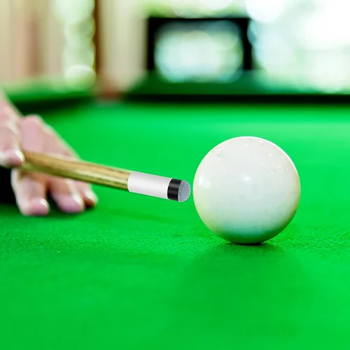 Miniatura 6 de Prasacco 10 juegos de puntas de billar de repuesto con casquillos blancos para taco de billar, puntas de taco de piscina atornilladas, puntas