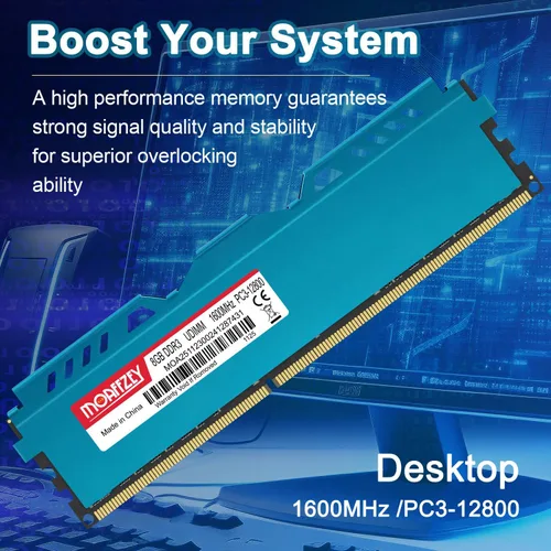 Miniatura 2 de Memoria RAM de 16 GB (2 x 8 GB) DDR3 1600 MHz PC3-12800 CL11 para ordenador de sobremesa, 240 pines 1.5 V 2Rx8 doble rango sin búfer ECC para PC