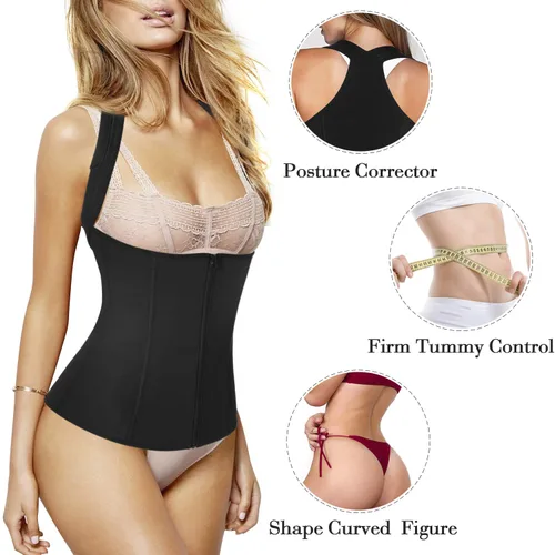 Miniatura 3 de URSEXYLY Correctores de postura para mujer, chaleco de entrenamiento de cintura, control de abdomen, moldeadores corporales para cuello, hombros