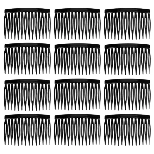 cobee Peine francés para el cabello, 12 unidades, peine lateral francés, peines decorativos para el cabello, pinzas para el cabello para mujeres,