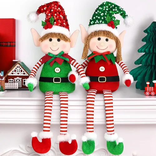 Miniatura 8 de BINSUNS Gnomos de peluche del día de San Patricio, 2 piezas de gnomos verdes irlandeses Tomte, muñeco de gnomos para decoración del día de San