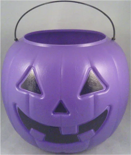 Miniatura 3 de Balde de caramelos con forma de Calabaza de Halloween., Azul