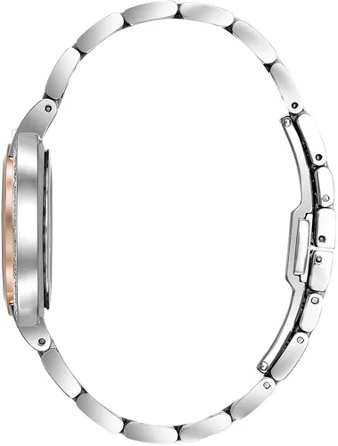 Miniatura 3 de Bulova Rubaiyat 98R247 - Reloj de cuarzo con esfera plateada y diamantes de acero de dos tonos
