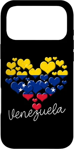 Miniatura 22 de Funda para iPhone 17 con diseño de corazón hispano con bandera venezolana con orgullo de Venezuela