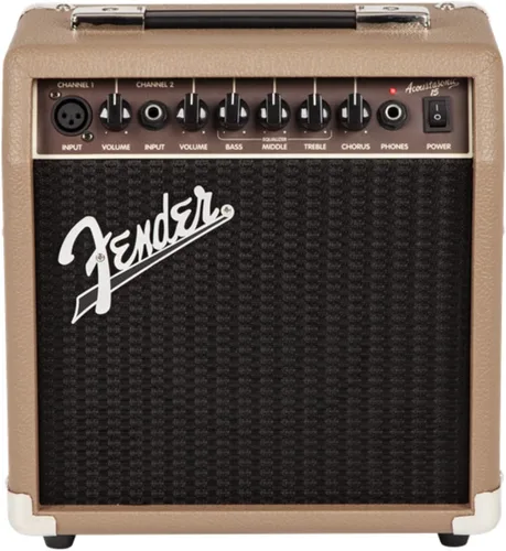 Miniatura 5 de Fender Amplificador de Guitarra Acoustasonic para Guitarra Acústica, 15 Vatios, con 2 Años de Garantía, Altavoz de 6 Pulgadas, Entradas Duales