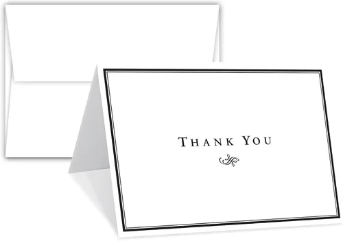Miniatura 7 de Tarjetas de agradecimiento para pequeñas empresas, juego de 25 unidades de felicitaciones plegables de 4¼ x 5½ pulgadas, se envía plano