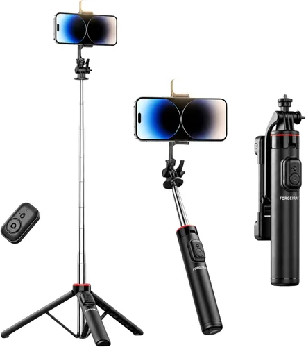 Beauty Creator - Trípode de teléfono con luz – Trípode de teléfono de 53 pulgadas para TikTok, maquillaje, transmisión en vivo y creación de