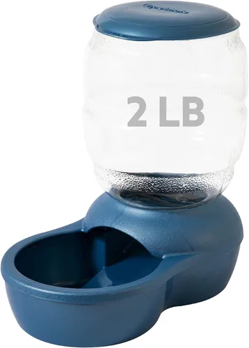 Miniatura 17 de Comedero Petmate rellenable con protección antibacteriana Microban Azul pavo real perla