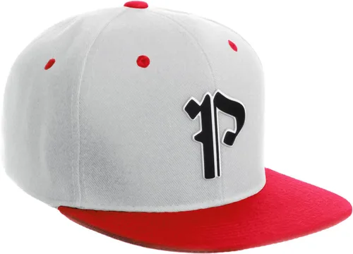 Miniatura 1496 de Daxton Gorra clásica con visera de billete plano con letras del alfabeto inglés antiguo de la A a la Z