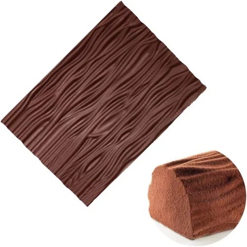 Miniatura 2 de Mousse Molde de silicona Mousse Swiss Roll Textura Mat Tree Pattern Lace Fondant Mat Pastelería Decoración Herramientas para hornear