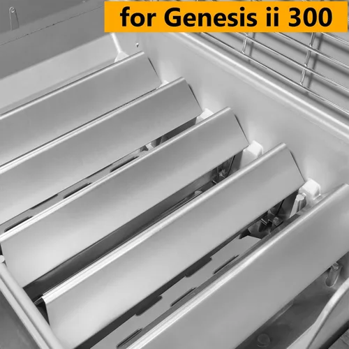 Miniatura 5 de GasSaf Barras aromatizantes de 17 pulgadas para parrillas de gas Weber Genesis II 300, deflectores de calor 304 para Weber GS4 Genesis II E-310, II