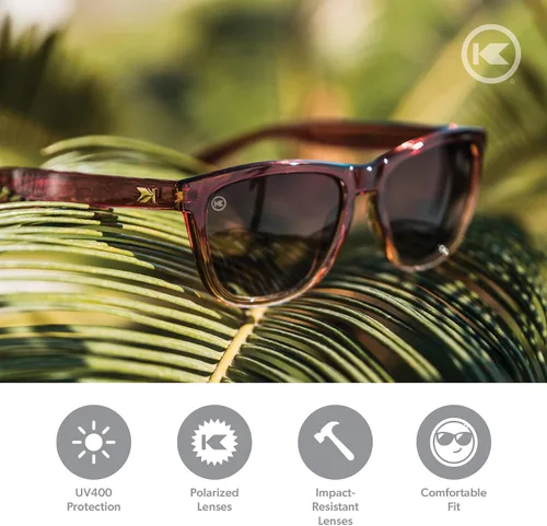 Miniatura 2 de Knockaround Lentes de sol polarizados prémium para hombres y mujeres, lentes resistentes a los impactos y protección completa UV400, negro