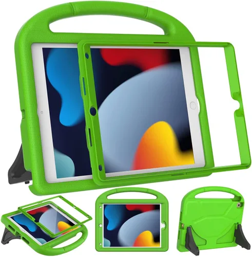 SUPLIK Funda para niños para iPad de 9ª/8ª/7ª generación, 10.2 pulgadas 2021/2020/2019 con protector de pantalla, duradera a prueba de golpes, con