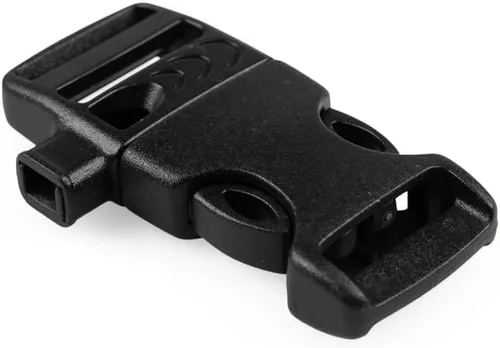 Miniatura 10 de Paracord Planet Hebillas y hebillas de silbato de supervivencia de emergencia de liberación lateral de plástico – Elige entre 1/2", 5/8" o 3/4