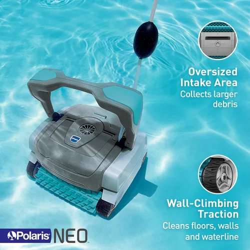 Miniatura 4 de Polaris Neo - Limpiador robótico para piscina, aspiradora automática para piscinas enterradas de hasta 40 pies, aspiradora de pared con fuerte