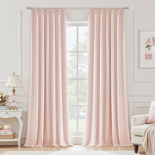 Miniatura 12 de UHITECH Cortinas opacas cortas de 35 pulgadas de largo, plisadas, opacas, para ventanas pequeñas, con aislamiento térmico, cortinas reductoras