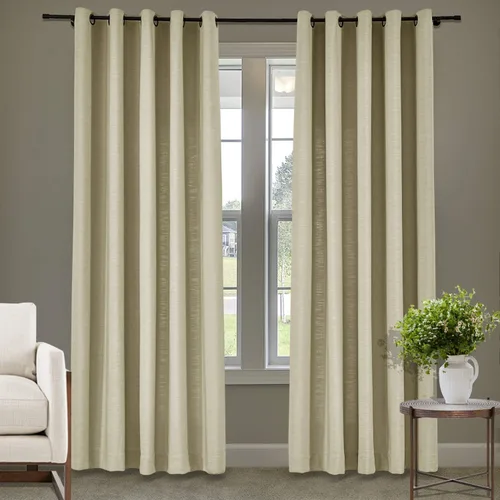 Miniatura 30 de Frelement Cortinas de lino de lino de bronce con ojales para interiores, tratamiento de ventanas para sala de estar, dormitorio, habitación