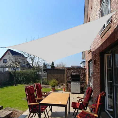 Miniatura 8 de COARBOR Toldo parasol impermeable rectangular perfecto para patio, jardín, color gris claro, 10 x 10 pies