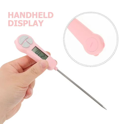 Miniatura 4 de Vela Horno Parrilla Monitor Sonda de Alimentos Medidor de Temperatura Digital para Suministros de Cocina Abs Barbacoa Dulces Horno